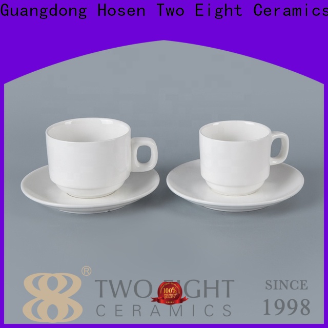 Two Eight custom ceramic coffee mugs for business for hotel