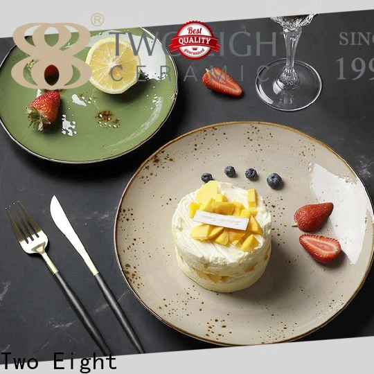 Two Eight Top colorful pottery dinnerware for business for restaurant