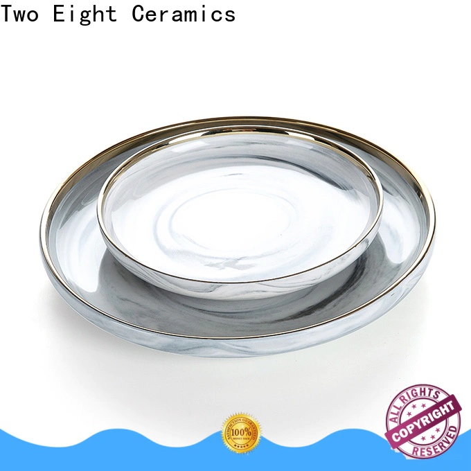 Two Eight pizza ceramic plate Suppliers for restaurant