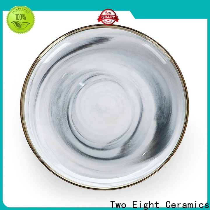 Two Eight pottery plates for business for home