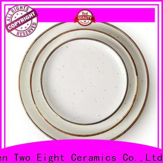 Two Eight High-quality hand painted plates company for dinner