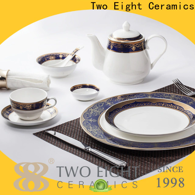 Two Eight divided ceramic plates for business for dinner