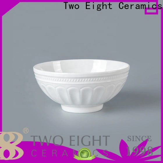 Two Eight orange ceramic bowl factory for hotel