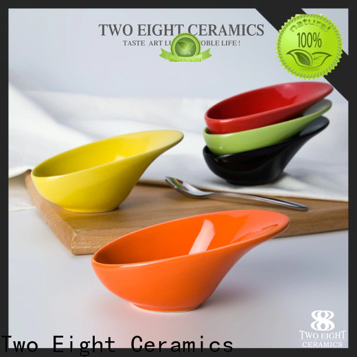 Two Eight Custom square ceramic bowls factory for bistro