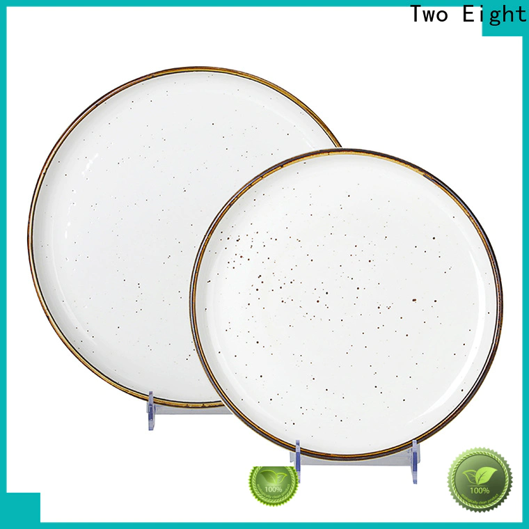 Top two color plate for business for restaurant