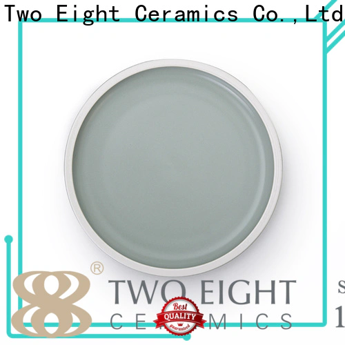 Two Eight dinner plates for business for hotel