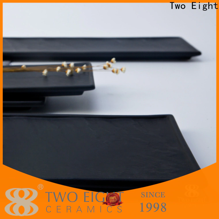 Two Eight Custom ceramic rectangular plate company for restaurant