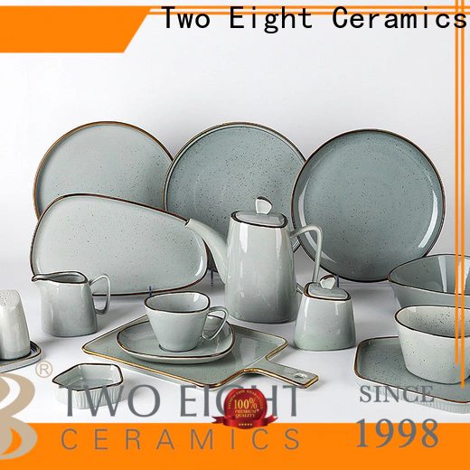 Two Eight Latest cheap porcelain dinner plates factory for hotel
