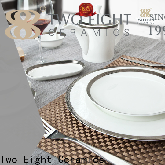 Two Eight pottery plates and bowls manufacturers for hotel