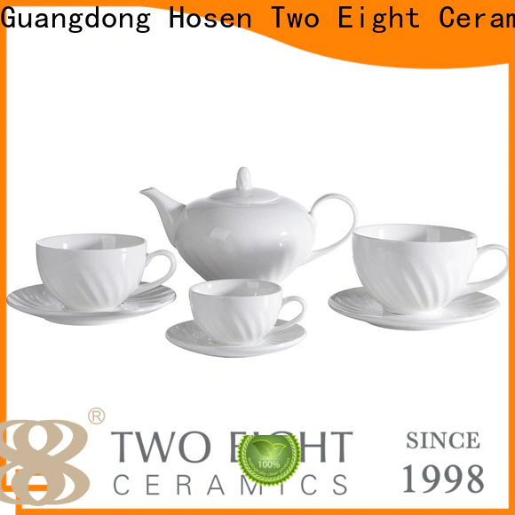 Two Eight New gold and white tea set Suppliers for home