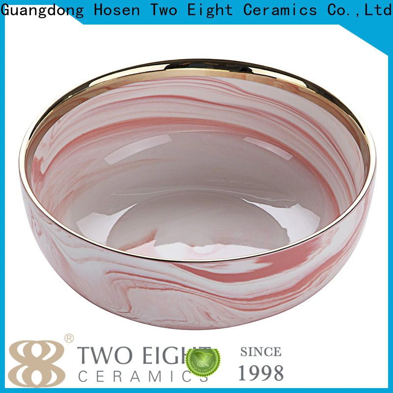 Two Eight porcelain soup bowls