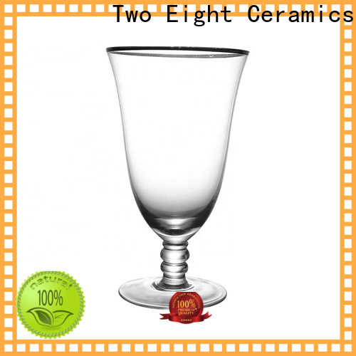 Two Eight High-quality personalized wine glasses for business for restaurant