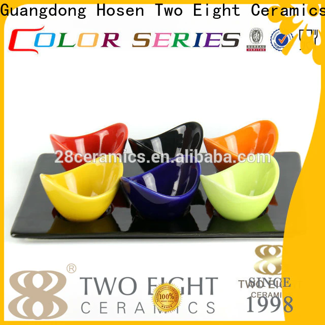 High-quality white ceramic serving bowls company for restaurant