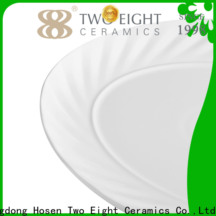 Two Eight cheap ceramic plates Suppliers for hotel