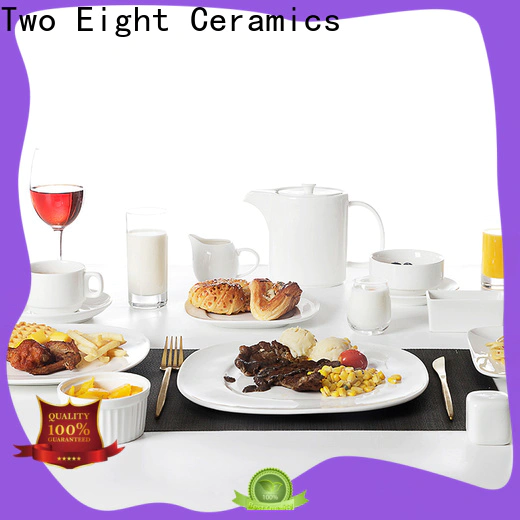 Two Eight soy sauce plate white factory for hotel