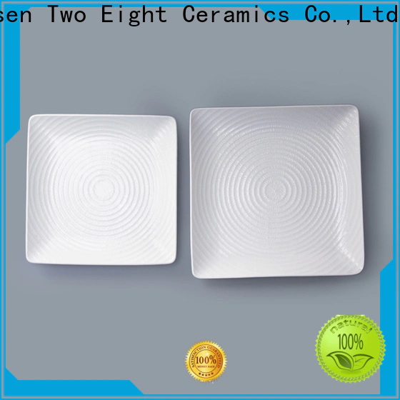 Two Eight Custom square ceramic plates manufacturers for kitchen