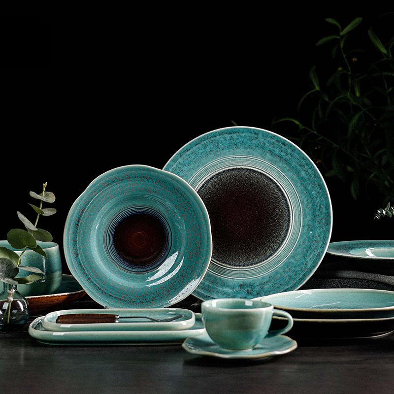 Colorful Porcelain Dinnerware,Restaurant Grade Dishes - Two Eight