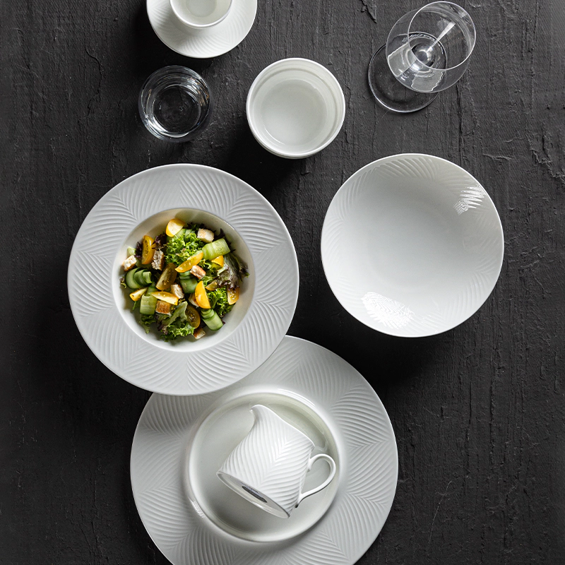 Lipper Collection - 2023 Unique Dinnerware Collection Outlined With The Simplest Emboss Lines And Matte Colors For Hotels, Restaurants, Events...