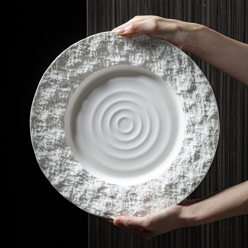 Era Collection - 2023 New Design White Unique Textured Porcelain Dinnerware For Hotel, Restaurant, Event...