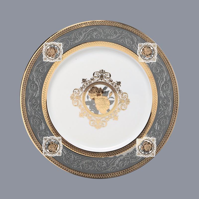 Royal Style Decal Porcelain Fine Bone china Dinnerware for Hotel - TD12-2