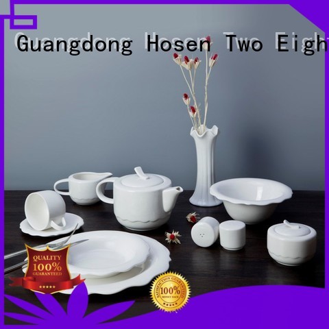 home irregular white porcelain tableware smooth Two Eight company