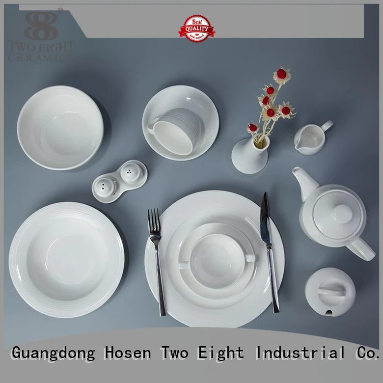 white porcelain tableware german Two Eight Brand two eight ceramics