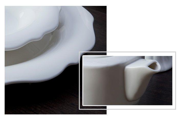 casual white porcelain dish set series for restaurant-1