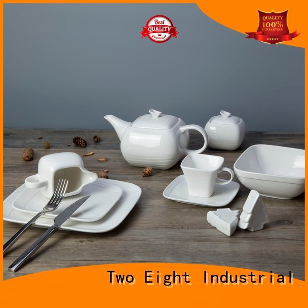 Wholesale plate sample white dinner sets Two Eight Brand