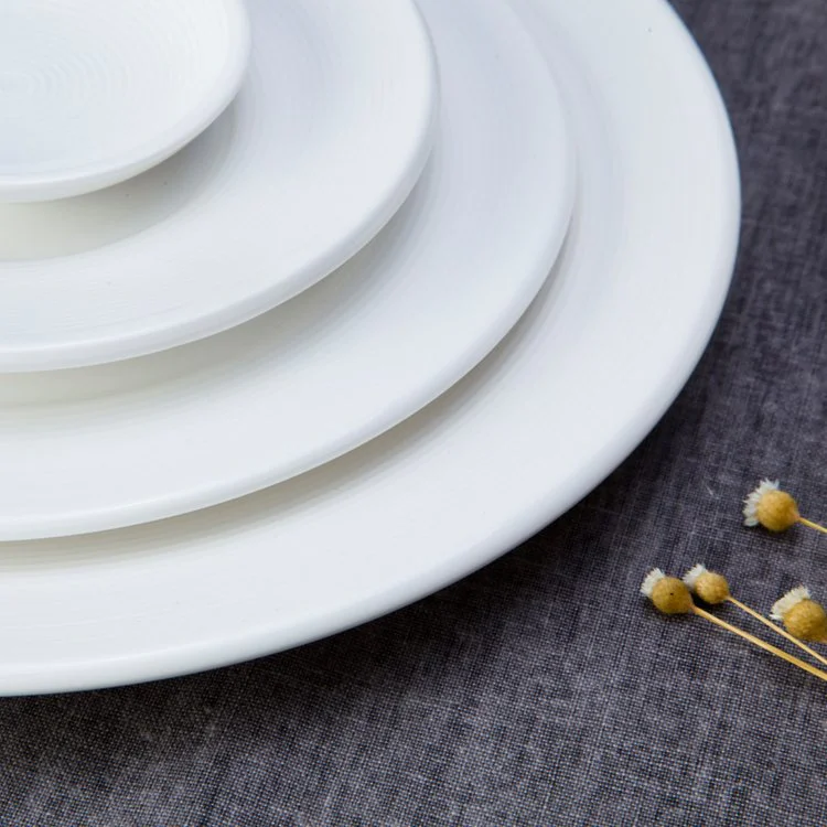 German Style Smoothly Glaze White Round Ceramic Dinnerware Sets - TW04