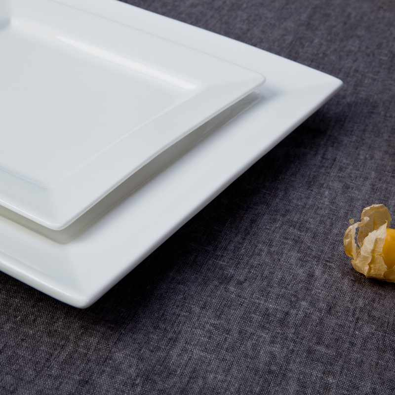 Open Stock Italian Style White Ceramic Dinnerware Sets for Restaurant - TW07