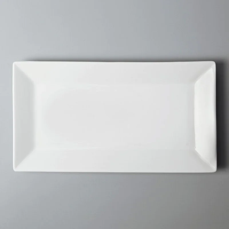 rim white plate set series for home
