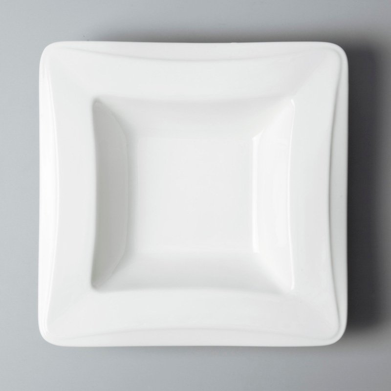 Two Eight french style white porcelain platter from China for dinner-4