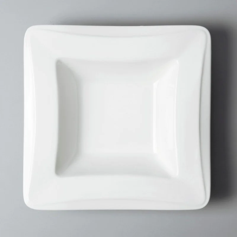white porcelain plate set