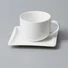 white square porcelain dinner set french style for restaurant Two Eight