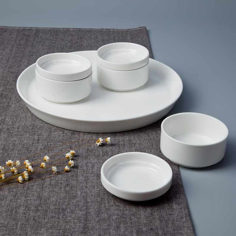 Two Eight German Style Round Porcelain Dinnerware Accessories - YUAN SERIES Porcelain Dinnerware Accessories image5