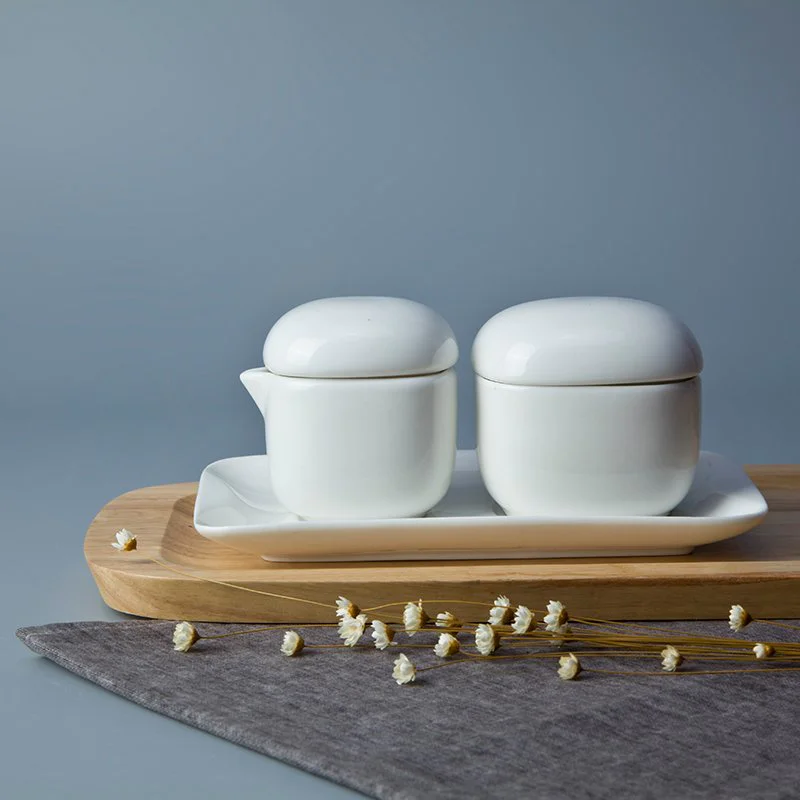 Irregular White Porcelain Dinnerware Accessories for Hotel - TA09