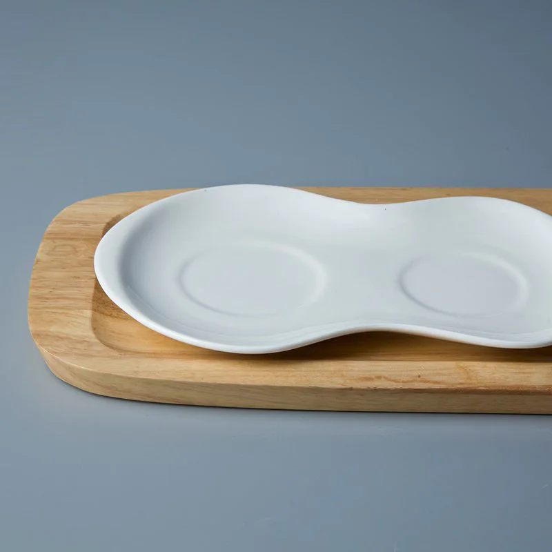 Irregular White Porcelain Dinnerware Accessories for Hotel - TA09