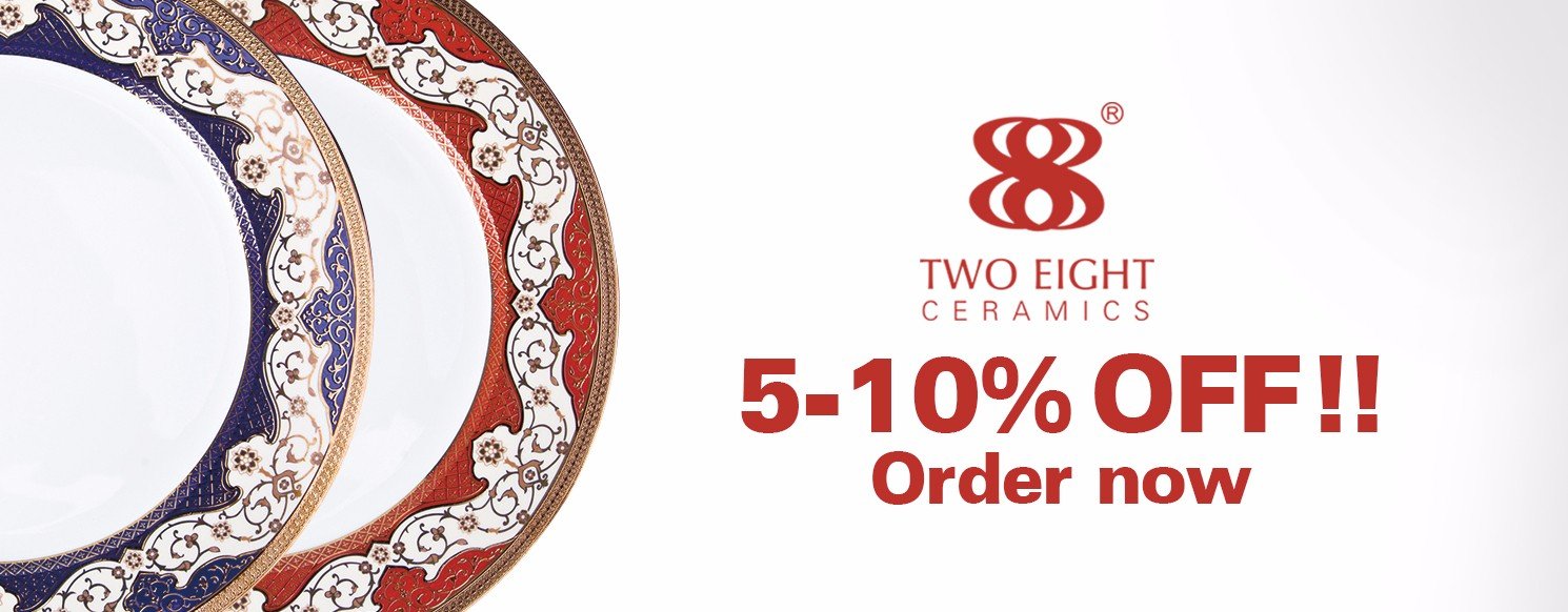 Two Eight decal restaurant plates wholesale wholesale for home-23