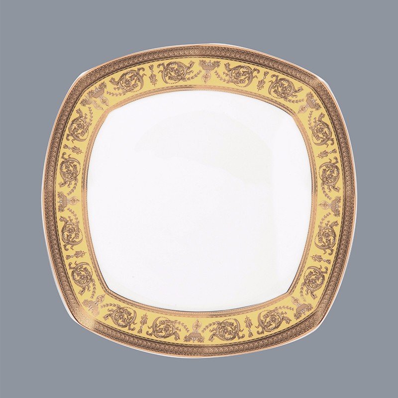 Classic Style Fine Porcelain Dinnerware with Embossed Decal - TD05