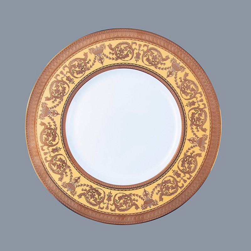 Classic Style Fine Porcelain Dinnerware with Embossed Decal - TD05-16