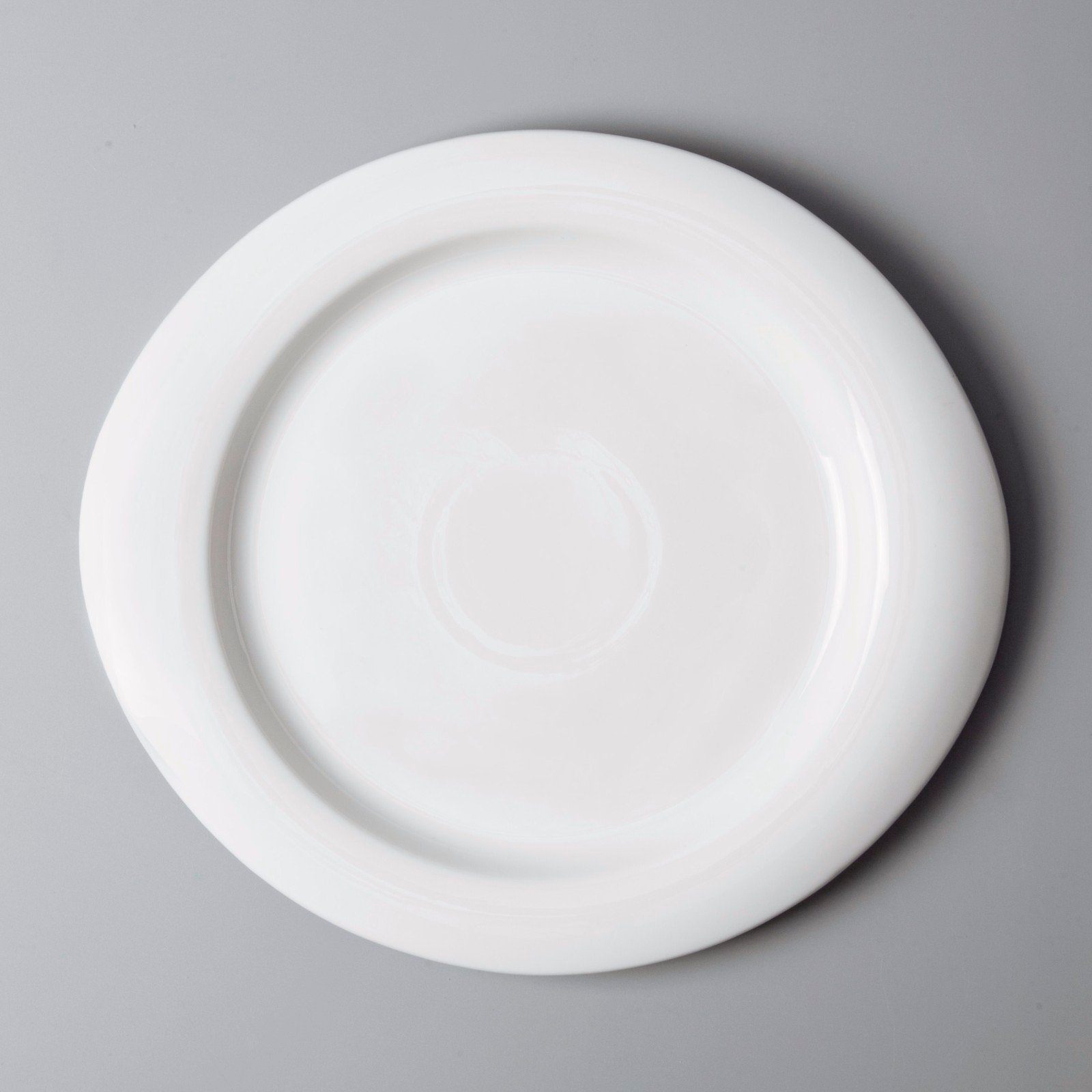smooth small white porcelain plates from China for home-4