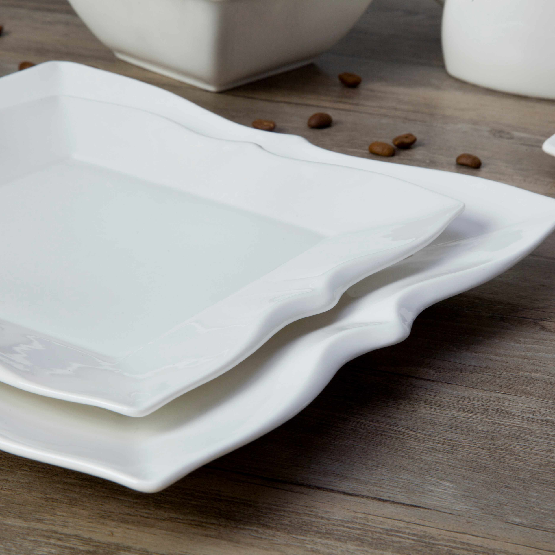 White square restaurant plates dinnerware sets - TW31