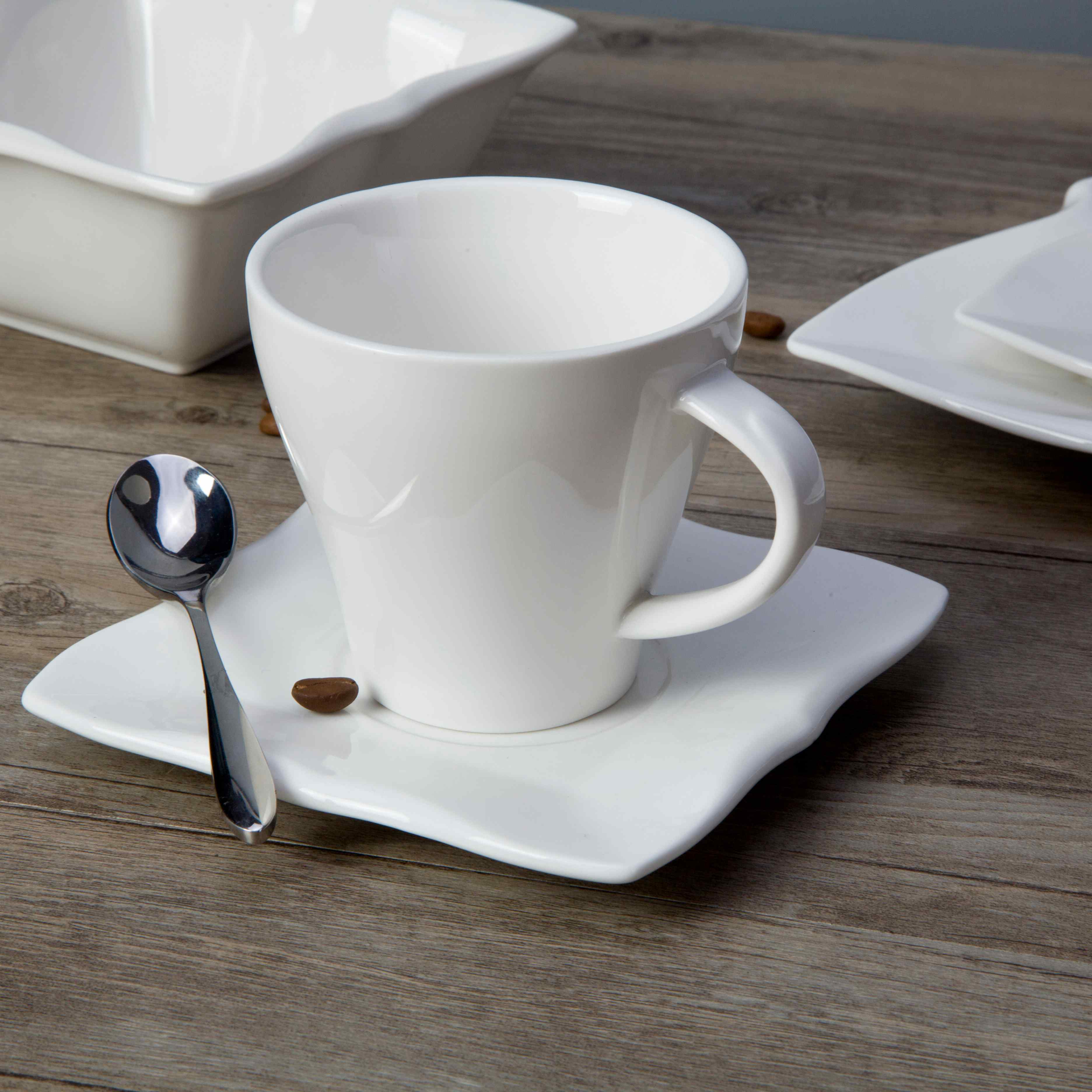 White square restaurant plates dinnerware sets - TW31