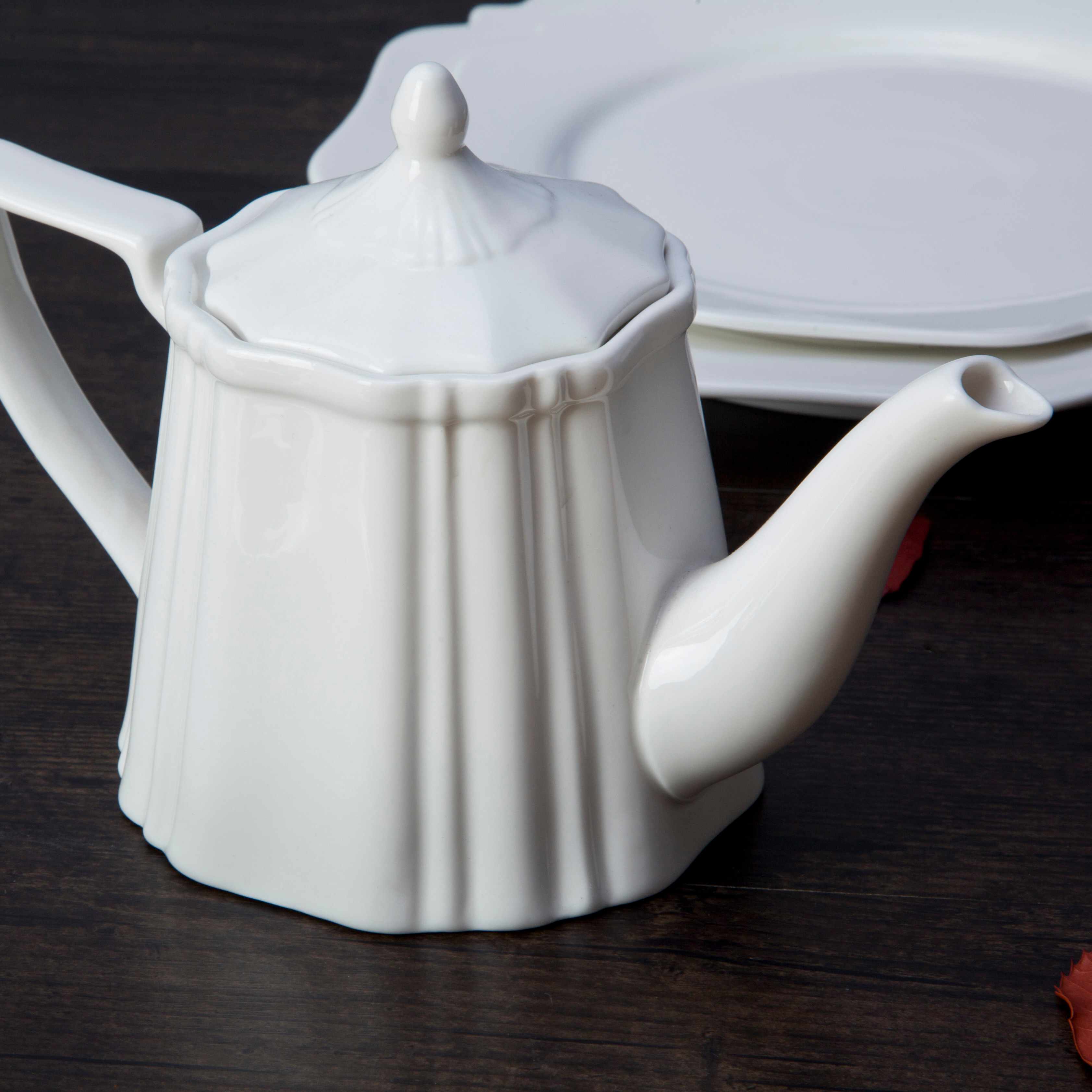 Two Eight White ceramic dinnerware set - FENG CHE SERIES White Porcelain Dinner Set image1