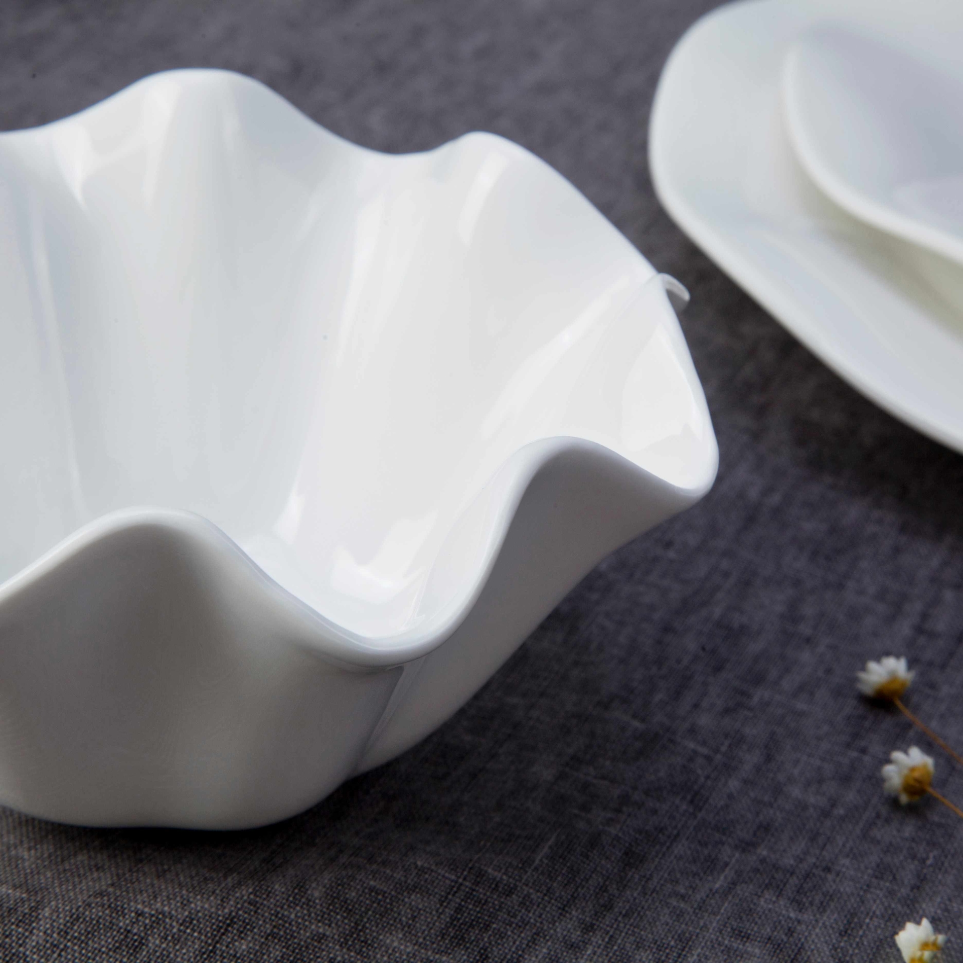 Restaurant Modern White Porcelain Dinnerware - TW17