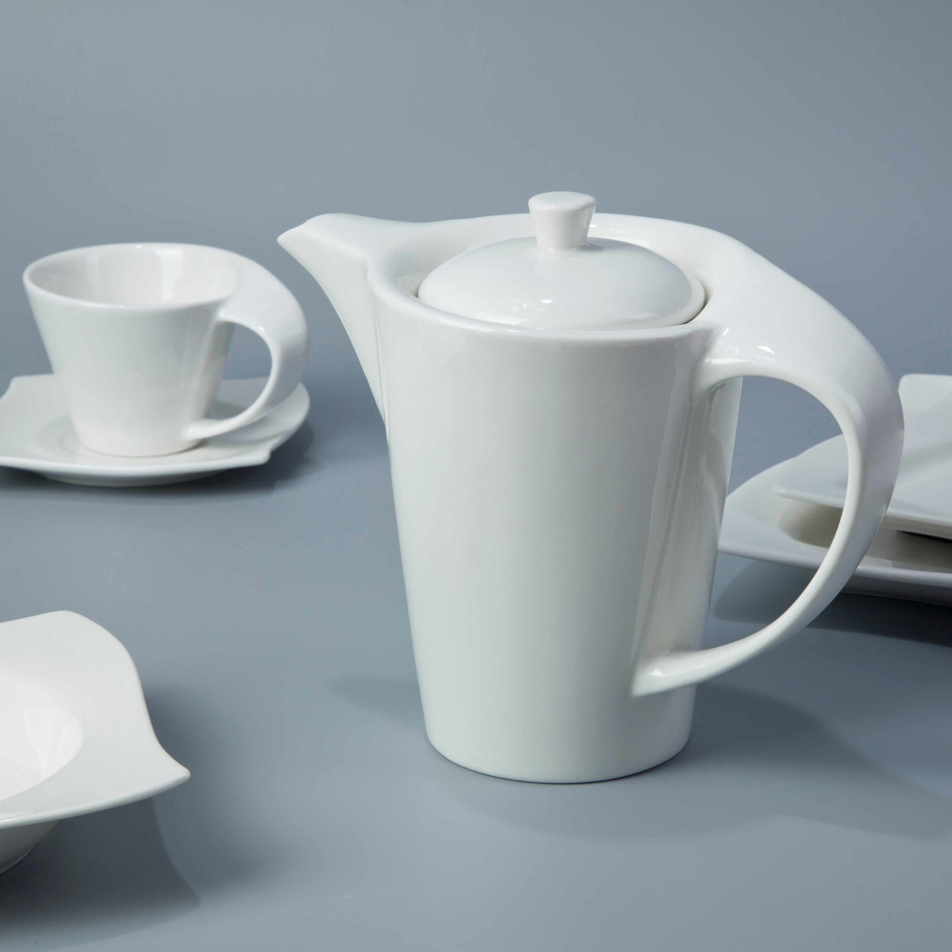 Contemporary White Porcelain Dinnerware Restaurant - TW16