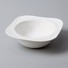 Two Eight rim white bone china dinnerware from China for bistro