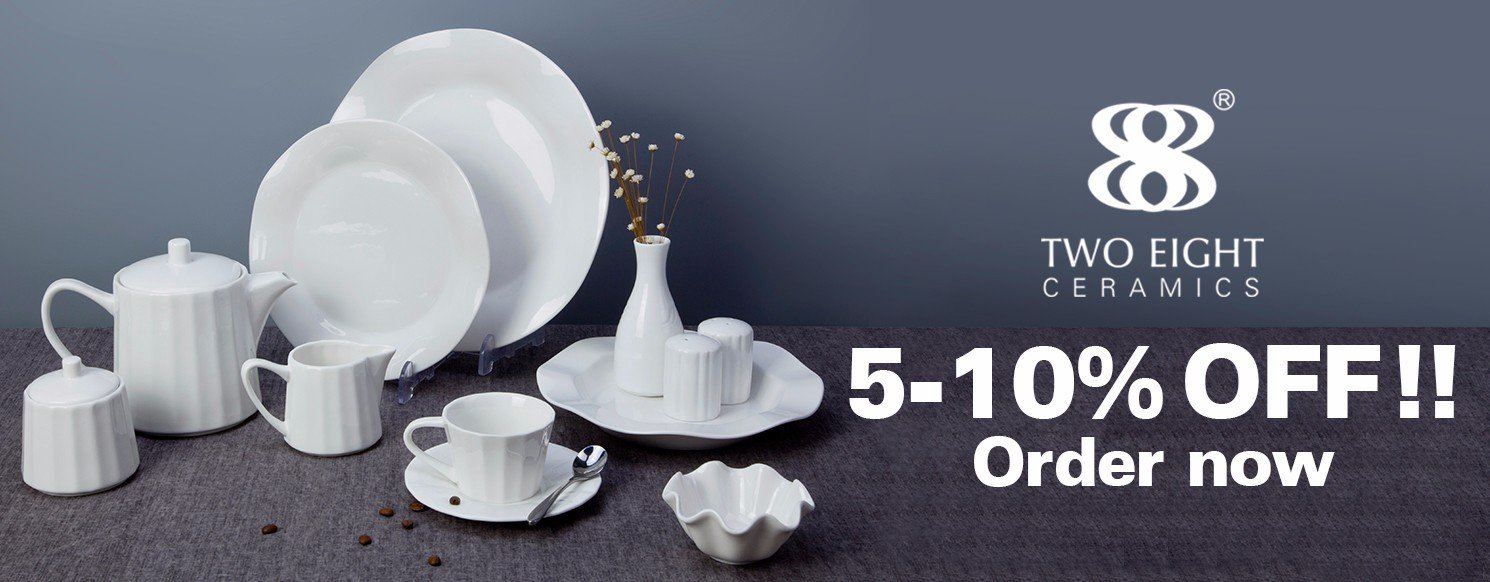 Two Eight fashion white porcelain platter Italian style for dinning room-15