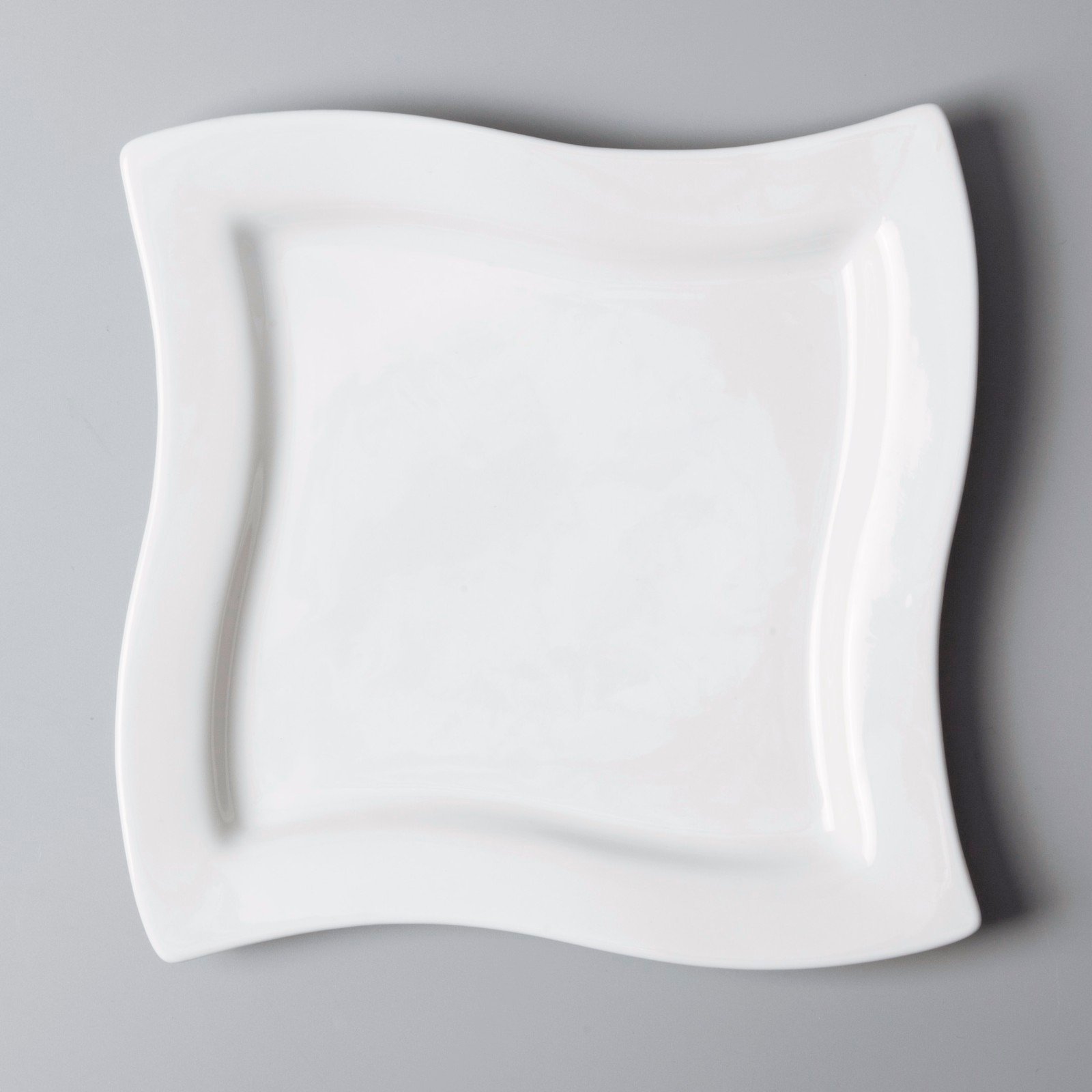 Two Eight simply white dinnerware sets for 12 rim for restaurant-4
