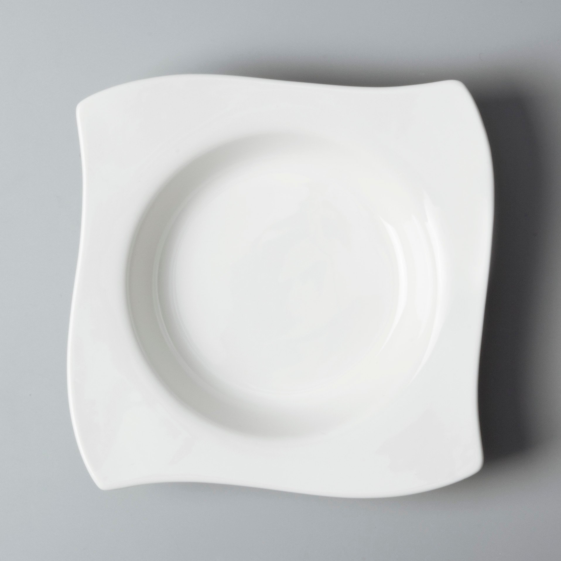 Two Eight simply white dinnerware sets for 12 rim for restaurant-5